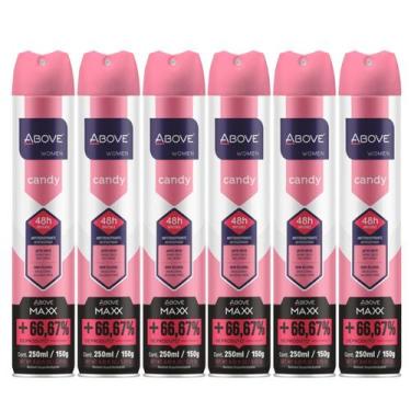 Imagem de Kit Desodorante Above Maxx Aerosol Candy 250ml C/6