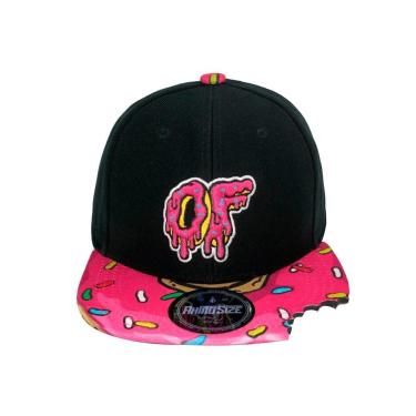 Imagem de Boné Infantil Donuts Aba Reta Preto Skate Rhs-496 Rhino Size-Unissex