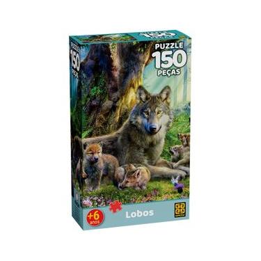 Imagem de Quebra-cabeça 150 peças Lobos