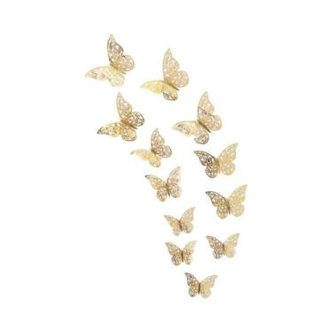 Imagem de Decorações De Borboleta Em Papel 3D 12pcs Adesivos De Parede Inspirado