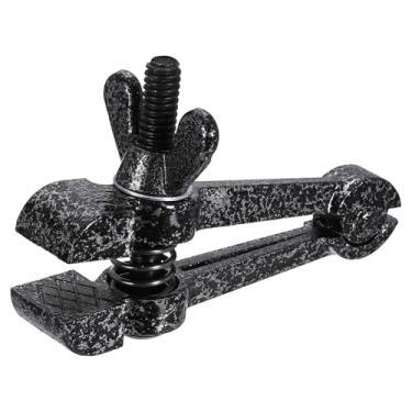 Imagem de HARFINGTON Torno de mesa universal 1-3/20.3 cm (35 mm) braçadeira de bancada portátil para perfuração de marcenaria, conduíte de corte de metal, preto