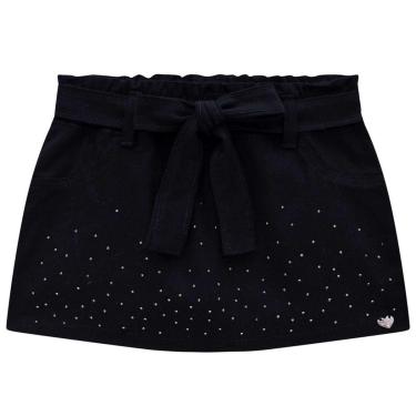 Imagem de Shorts Saia Em Sarja Preto com Strass Kukiê-Feminino
