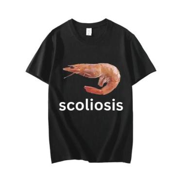 Imagem de Camiseta Feminina De Verão Casual Com Manga Curta E Estampa Engraçada 