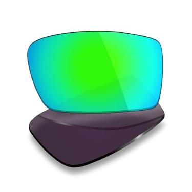 Imagem de Mryok Lentes de substituição UV400 compatíveis com óculos de sol Smith Transfer, HD Polarized, proteção UV, resistente a impactos e ajuste perfeito - Verde esmeralda