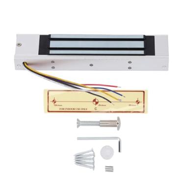 Imagem de TOPINCN Fechadura Magnética Elétrica, Força de Retenção da Fechadura Eletromagnética de Porta de 180KG 350LBs para Controle de Acesso de Porta única, Modo NC de Cinco Fios 12V DC Com