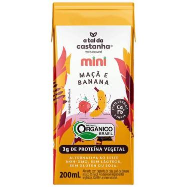 Imagem de Mini Bebida de Maçã e Banana Orgânica e Vegana A Tal da Castanha 200ml