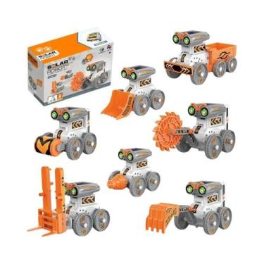 Imagem de Brinquedo Robô Solar DIY Para Crianças 7 Em 1, Kit De Experimentos Cie