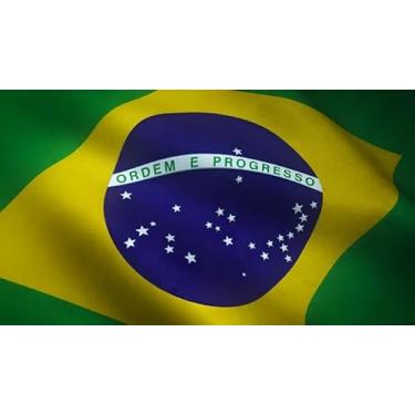 Imagem de Adesivo Bandeira do Brasil, 70x35 cm, Modelo 11