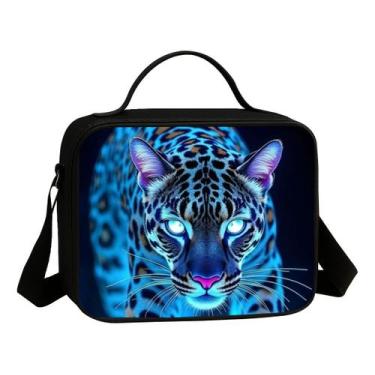Imagem de Lancheira Termica Escolar Infantil Avulsa Estampa Tigre Vibrantes Core