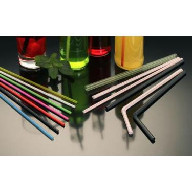 Imagem de Canudo Descartável Para Refrigerante Biodegradavel - TrikTrik, Cores V