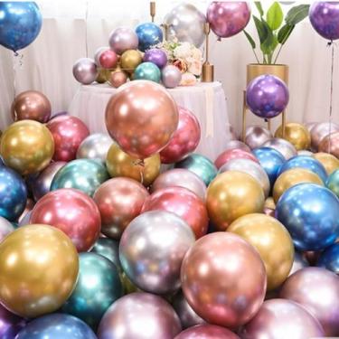 Imagem de Balão Metalizado Tam 9 Alumínio Bexiga Aniversário 100 un - Happy Day,
