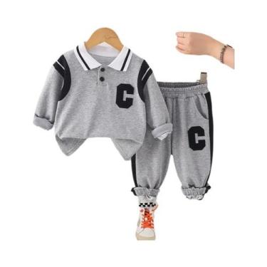Imagem de Conjunto De Roupas Para Bebês Meninas E Meninos Primavera Outono 2 Peç