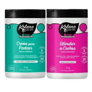 Imagem de Kit Kolene Ativador de Cachos Óleos Nutritivos + Creme para Pentear Br