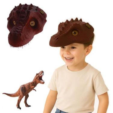 Imagem de Mascara Ajustável Dinossauro T-Rex Dino Vinil Grande Macio - Bee Toys