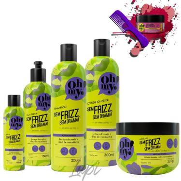 Imagem de Kit Oh My Sem Frizz Sem Drama 300ml 5 Itens - Oh My!
