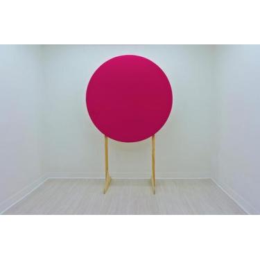 Imagem de Painel Redondo Decoração Cores Lisas Em Tecido - 1,5x1,5m - Fantasia B