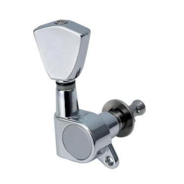 Imagem de Tarraxa De Guitarra Lp Sg 3 Mais 3 Blindada Cromada Dolphin