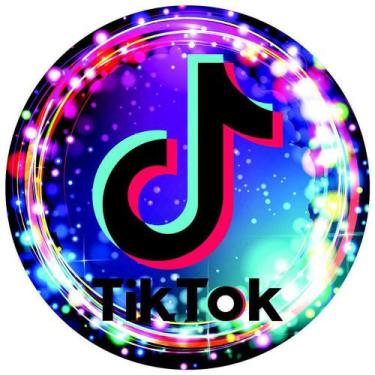 Imagem de Painel Festa Redondo 3d Tik Tok Estampa Digital Sublimação 1,50M - Fan