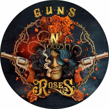 Imagem de Painel Festa Redondo Guns N' Roses 2, 3d Sublimado 1,50 Dia - Fantasia