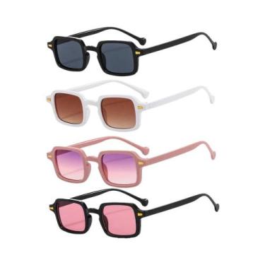 Imagem de Óculos De Sol Vintage Femininos Em Formato Oval Retangular, Óculos De 