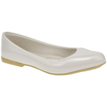 Imagem de Sapatilha Infantil Menina B2A Bico Fino 4001, Off white, 31