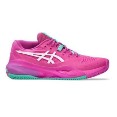 Imagem de Tênis Asics Gel Resolution X Clay Rosa e Branco Masculino-Masculino