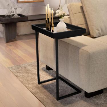 Imagem de Mesa De Apoio Com Pés De Ferro India Preto