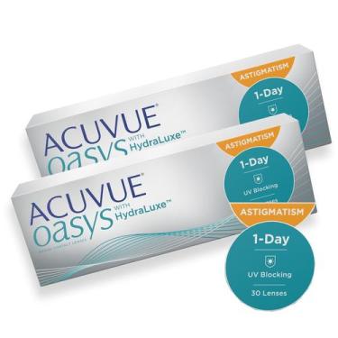 Imagem de Lente De Contato Jonhson Acuvue 1 Day Oasys Astigmatismo - 02 Caixas -
