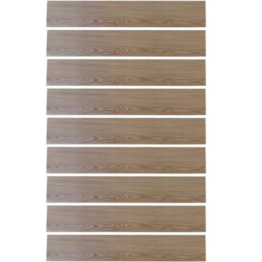 Imagem de Kit Piso Vinílico BSL3838 Vinil Importado 91x15,2CM Autocolante para Uso Residencial Interno Marrom