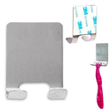 Imagem de Suporte Porta Aparelho Lâmina de Barbear Adesivo Organizador - Congrat