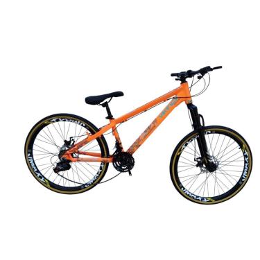 Imagem de Bicicleta 26 VikingX Tuff30 21v Freios Hidraulicos Pneu Fino Faixa Amarelo-Unissex