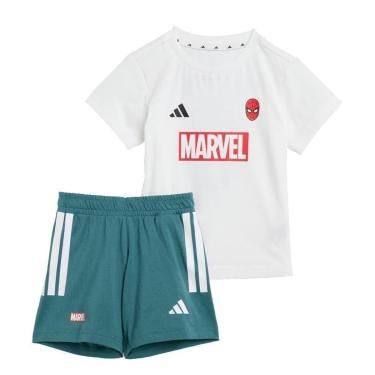 Imagem de Conjunto infantil camiseta Homem-Aranha Marvel Adidas-Unissex