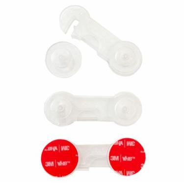 Imagem de Kit 8 Trava Gaveta Armário Geladeira Porta Vaso Sanitário Segurança Pr