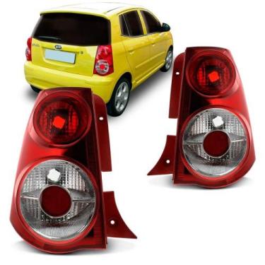 Imagem de Par lanterna traseira picanto 2008 a 2011 re cristal - SP ACESSÓRIOS