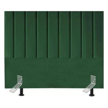 Imagem de Cabeceira Estofada Cama Casal Box Queen 160 Cm Catarina Suede E Frame 