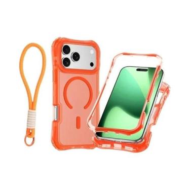 Imagem de Capa Magnética Transparente Para iPhone 17 pro Max 16 15 14 13 12 plus