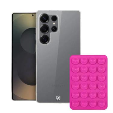 Imagem de Kit Capa case capinha Crystal Slim para Samsung Galaxy S25 Ultra + Ven