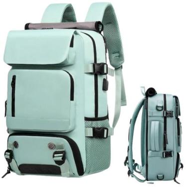 Imagem de Mochila com Compartimento Entrada Usb Vários Bolsos Alça Reforçada Fix