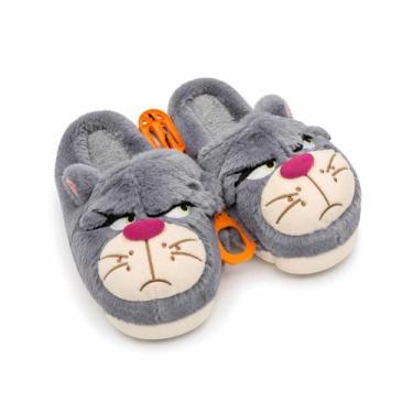 Imagem de Chinelo pantufa europa chiquinho cinza 33/34