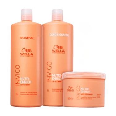 Imagem de Wella Invigo Nutri Enrich Kit Sh 1L + Cond 1L + Másc 500ml - Wella Pro