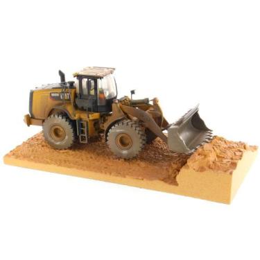 Imagem de Miniatura Trator Pá Carregadeira Cat 966M 1/50, Amarelo
