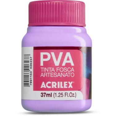Imagem de Tinta PVA Fosca Lilás 37ML para Artesanato - Caixa com 12 Unidades - A