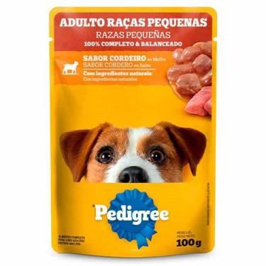 Imagem de Ração Úmida Pedigree Sachê Cordeiro ao Molho para Cães Adultos de Raça