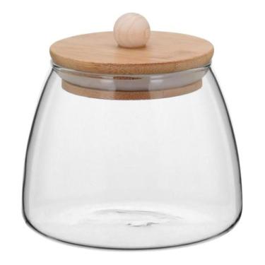 Imagem de Pote Table Home&Co 10x11x11cm Borossilicato Transparente 450ml para Co