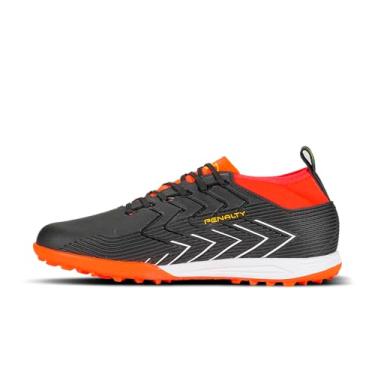 Imagem de Chuteira Society Penalty Storm Y-3, Preto, Branco, Amarelo e Coral, 41