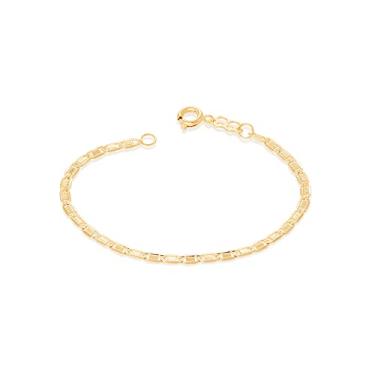 Imagem de Pulseira folheada a ouro infantil - 550804 - Rommanel Tamanho:14
