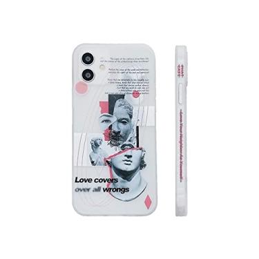 Imagem de Capa de telefone casal amor eterno para iphone 13 pro max bonito quadrado capa de silicone para iphone 11 12 xr xs 7 8 plus,01, para iphone 11pro max