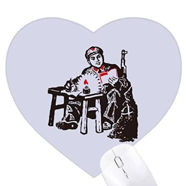 Imagem de Tapete de borracha para jogos de escritório com vela de propaganda de educação vermelha chinesa