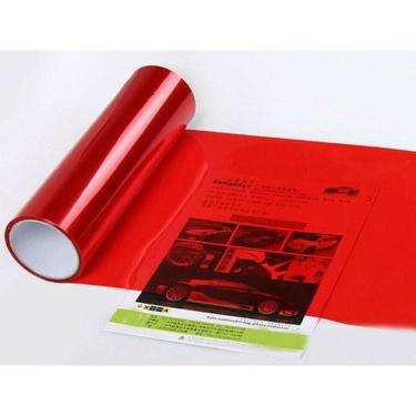 Imagem de Película Para Lanterna E Farol Carro 60cm X 30cm Vermelha