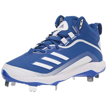 Imagem de adidas Tênis de beisebol masculino Fv9357, Azul royal/branco/branco, 15